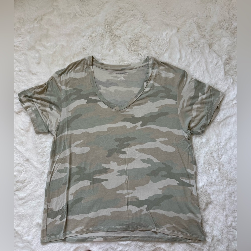 AE Soft and Sexy Camo tee V-Neck Tee